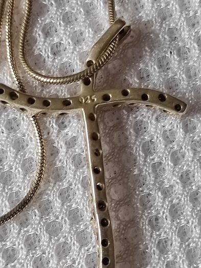 Sterling silver Cross pendant necklace