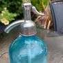 Antique, soda syphon, Coloured,Blue Bottle ,Pub Memorabilia Image 5