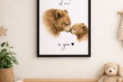 Mama Bear &amp; Baby Bear Nursery Print