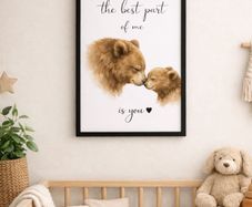 Mama Bear & Baby Bear Nursery Print