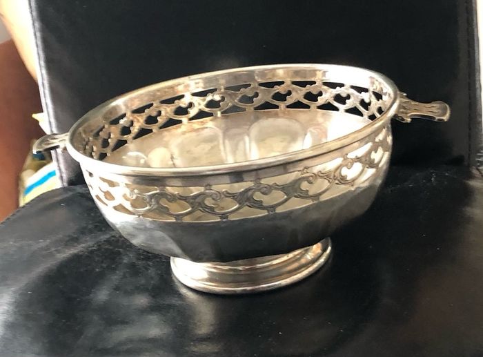 silver plated fruit bowl