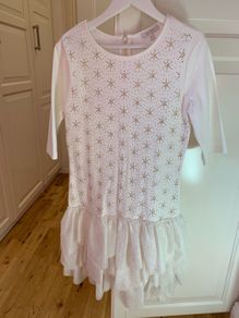 Miss Grant Cream & Gold Dress