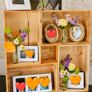 Wine Crate Wedding Photo Display Image 2