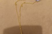 Gold costume heart necklace