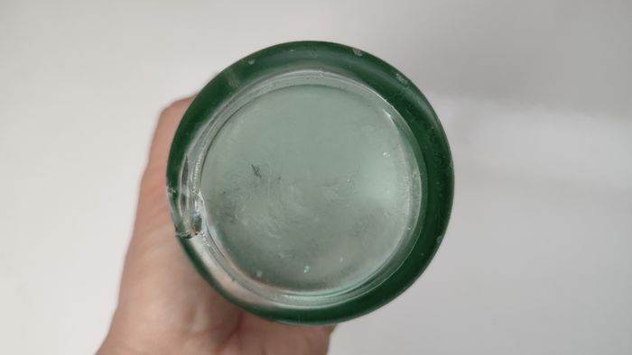 394 - Antique Seeds Preston Mineral Water Clear Glass Decorative Collectible Bottle