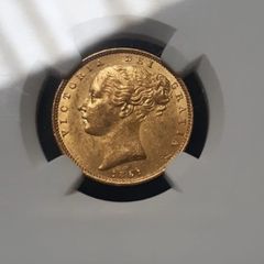 1851 British Gold Sovereign Coin NGC MS61 Rare Grade Great Britain QueenVictoria