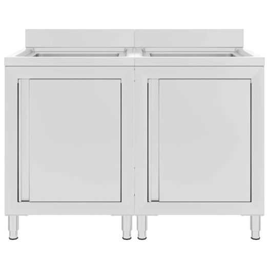 Kitchen Sink Commercial Kitchen Sink Cabinets 2 pcs Stainless Steel