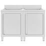 Kitchen Sink Commercial Kitchen Sink Cabinets 2 pcs Stainless Steel Image 2