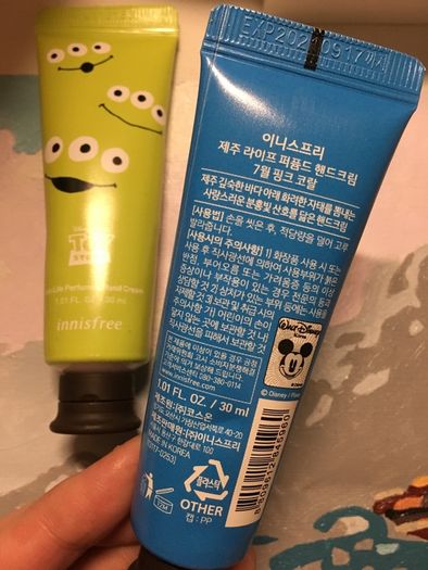 Toy Story Hand lotion by Innisfree
