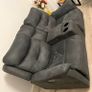 Grey Fabric Electric Recliner Sofa Image 2