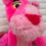 Vintage Pink Panther Plush Soft 1964 Mirisch-Geoffrey Mighty Star approx. 27 cm. Loose Head Used Dirty Please see photos Image 5