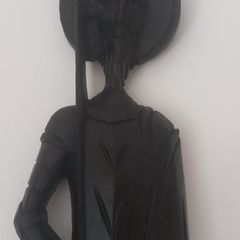Pair of wooden kitchen ornaments