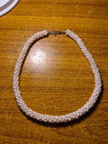 Vintage White Faux Pearl Necklace