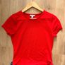 NEXT Bright Red Fitted Stretch Top Minimalist Basic Tee Image 2