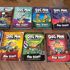 Dog Man Books 4 hardbacks, 5 paperbacks