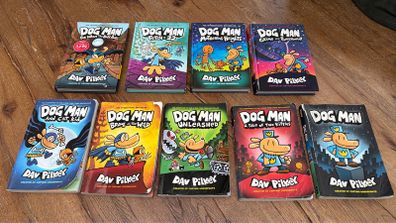 Dog Man Books 4 hardbacks, 5 paperbacks