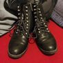 Price drop Zara Trafaluc Black Leather Combat Boots Size EU 39 Image 7