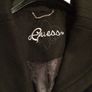 Guess Black Winter Wool Long Black Coat size Large uk14 Image 2