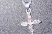 Silver chain cross