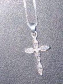 Silver chain cross