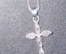 Silver chain cross