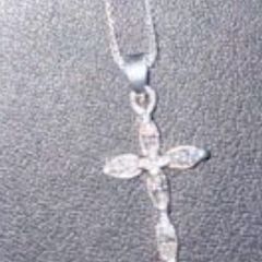 Silver chain cross