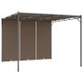 Garden Gazebo with Side Curtain 3x3x2.25 m Taupe Image 4