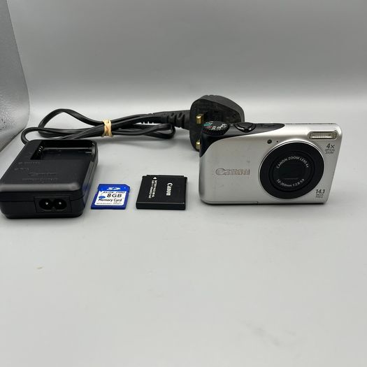 Canon PowerShot A2200 HD 14.1MP Digital Camera Silver and Black - Full Kit
