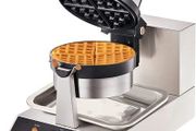 Commercial Belgian Waffle Maker 1300W Round Stainless Steel