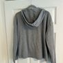 Zara Trafaluc Women's Grey Hoodie with Pearl Detail - Size small Image 2