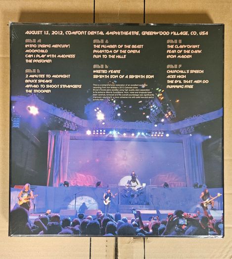 Iron Maiden "Burning Down The Comfort Dental Amphitheatre 2012" Sealed 3x Vinyl Album Box Set