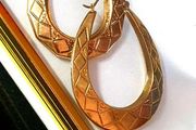 Vintage Hallmarked 9ct Gold Hoop Earrings