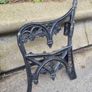 iron cast garden bench sides Image 4