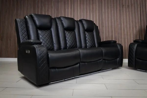 Ashbyrne electric Recliner Sofa black