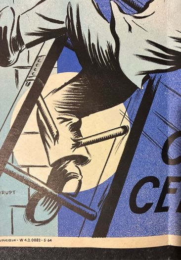 Original 1964 SNCF French Railway Safety Poster 40cm x 30cm