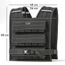 15KG Adjustable Weighted Vest, Running Weight Vest, with 30 Metal Weights, Reflective Strips, for Running, Exercise Image 2