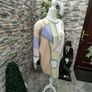 vintage 80s pastel abstract print jumper wool large Image 2