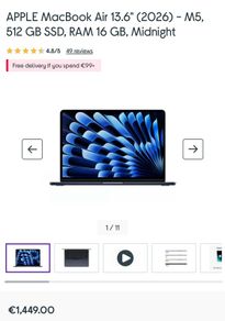 MacBook Air M5 16gb ram 512gb