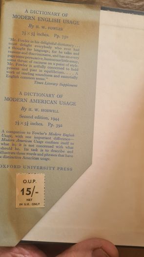 The Kings English. H. W. Fowler And F. G. Fowler. Hardback With Dustjacket In Good Condition.