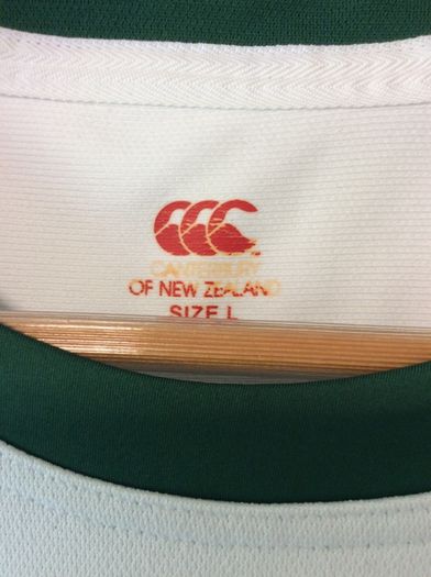 Ireland Rugby Jersey. Grand Slam Winners 2009. Official Canterbury Mens Alternate Jersey. Authentic Original From 2009. Not A Modern Day Remake.