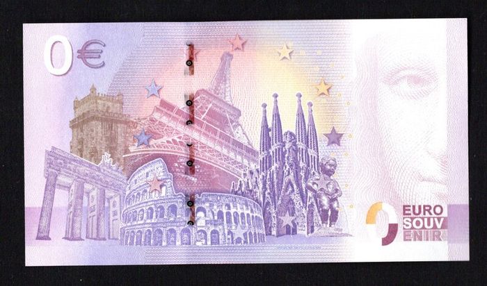 2020 Ireland 0 Euro Banknote For Foynes Flying Boat & Maritime Museum Overprinted for Irish International Coin Fair 1970-2020