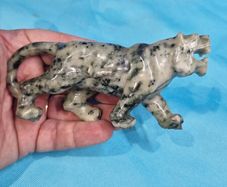 Hand-Carved Stone Leopard