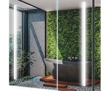 Bathroom Mirror Cabinet with LED Lights, Anti-Fog, Colour Changing & Touch Sensor, Aluminium Double Door, 650x600mm Dimmable, Shaver Socket, Wall Mount