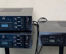 Job Lot : 3x 90watt Powered Multimedia Amplifier HiFi Public Address Systems -CD / MP3 / Radio / Mic / Line In - Postage in Ireland