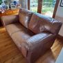 2 Seater Leather Couch.  Free To Take Away Image 4