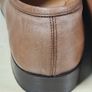 mens BARKER TORQUAY slip on shoes Brown Burnished Calf Size UK 7.5 EU 41.5 moccasin boat shoes Image 9