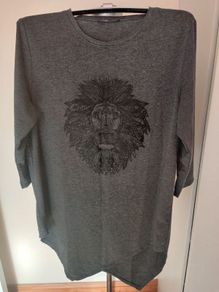 FB sister grey lion long tunic dress size UK16/18 EU44/46 Postage included