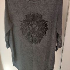 FB sister grey lion long tunic dress size UK16/18 EU44/46 Postage included