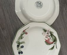 Pair of Churchill Victorian Orchard Dinner Plates