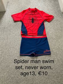 Spider Man swim set, age 13
